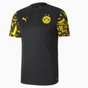 PUMA BVB Stadium Mens Jersey, Black/Cyber Yellow/Away, size Medium, Clothing