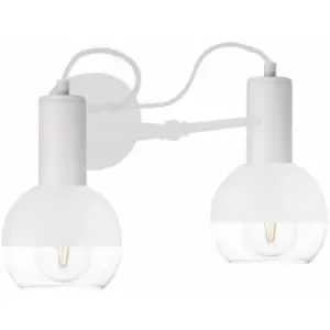 Image of Keter Arne Wall Lamp White, 25cm, 2x E27