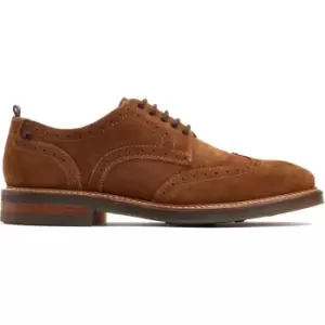 Image of Base London Mens Bryce Suede Brogue Shoes UK Size 11 (EU 45)
