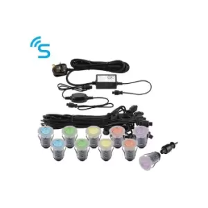 Image of Saxby Smart IKON - Outdoor Recessed Ground Light RGB IP67 0.75W Polished Stainless Steel