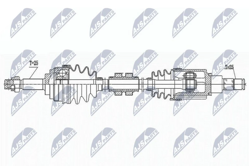 Image of NTY Drive shaft NTY NPW-NS-152