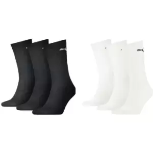 Sport Lightweight Crew Sock (3 Pair) - 6-8 - White - Puma