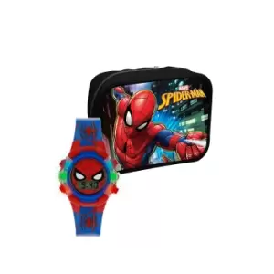 image of Spiderman Printed Silicone Strap Watch