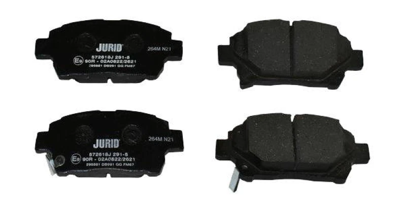 Image of JURID 572618J Brake pad set with acoustic wear warning, without accessories Brake Pad Set,disc brake (402)