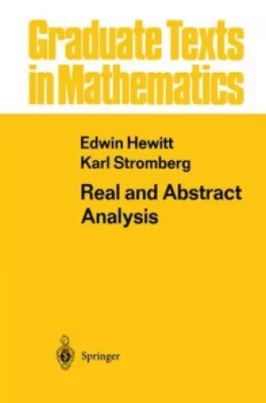 Image of Real and abstract analysis by Edwin Hewitt