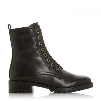 Image of Dune Black Leather 'Prestone' Ankle Boots - 3