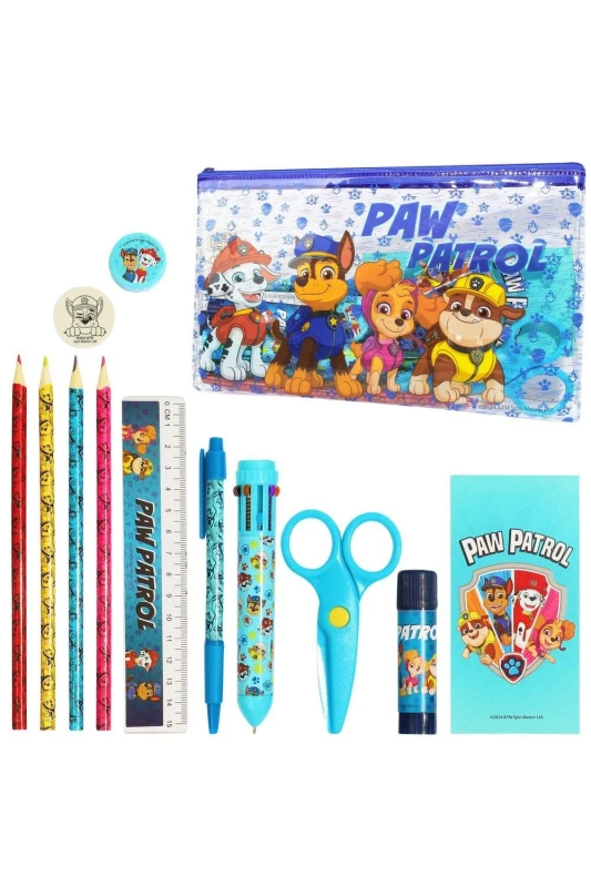 Image of Paw Patrol Pencil Case Stationary Set Multi