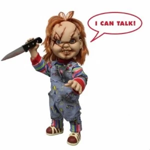 image of Mezco Chucky 15" Scarred Figure with Sound