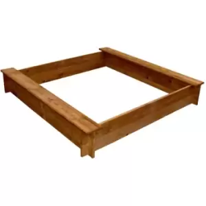 image of Sandpit Wood Square Vidaxl Brown