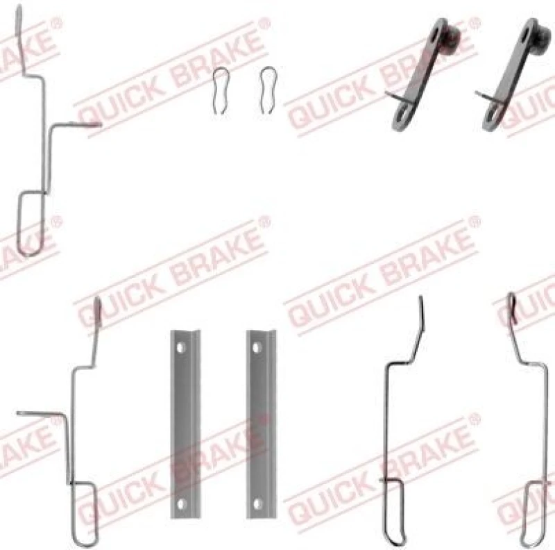 Image of QUICK BRAKE Brake pad fitting kit QUICK BRAKE 109-1188