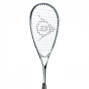 image of Dunlop HyperTech TI Squash Racket - Silver/Black