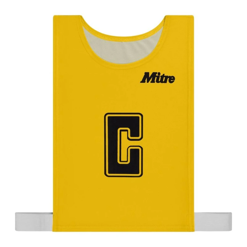 Image of Mitre Unisex Adult Training Bib (Pack Of 7) Fluorescent Yellow (M)