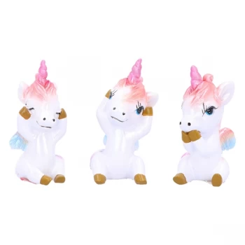 image of Three Wise Pegacorns Unicorn Ornaments