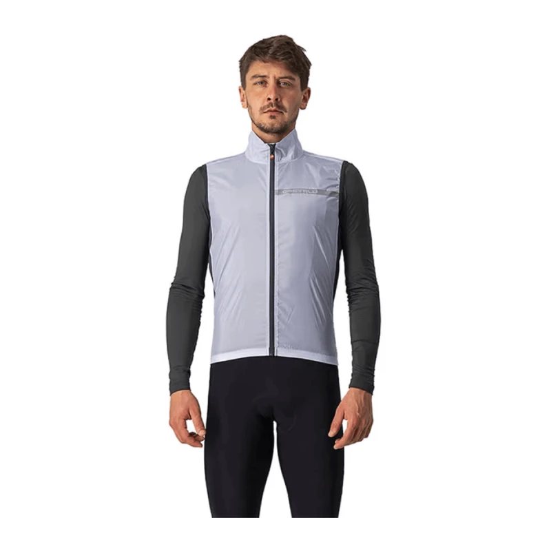 Image of Castelli Squadra Stretch Vest Silver Grey, Size XL
