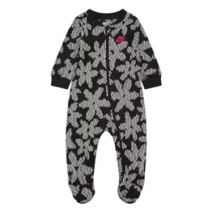 Image of Nike Daisy Footed Coverall Baby Girls - Black