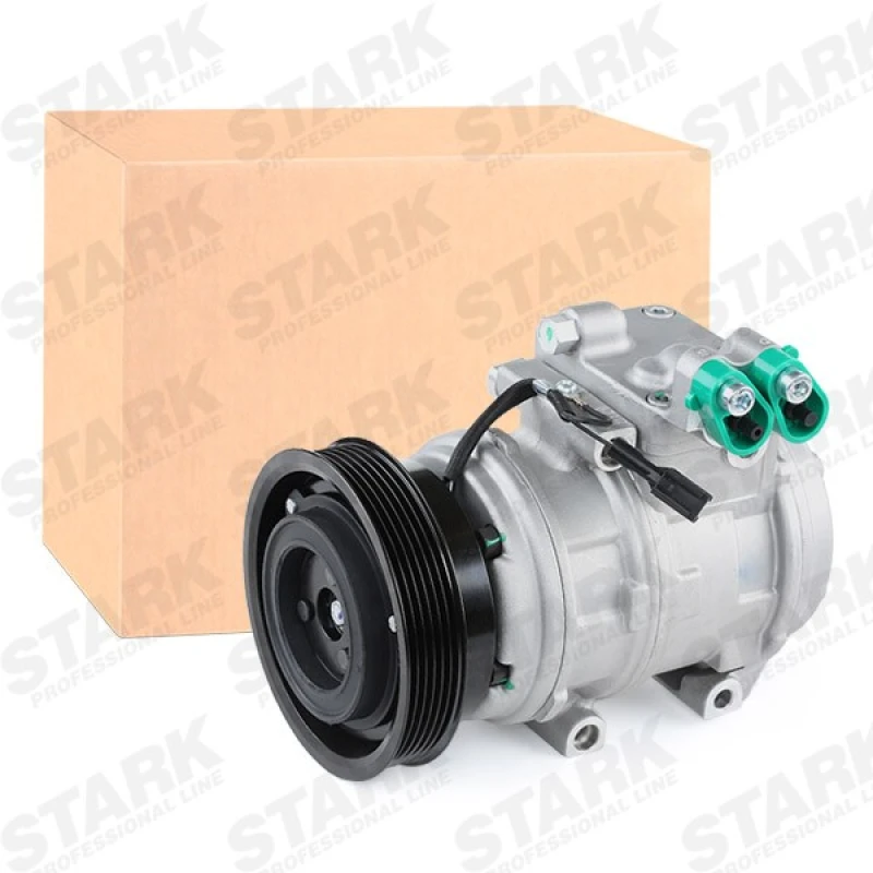 Image of STARK SKKM-0340197 AC Compressor PAG 46, Refrigerant: R134a Compressor,air conditioning (447)