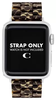 Image of Coach 14700233 Apple Strap (38/40/41mm) Dark Brown Watch