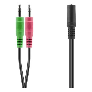 Image of Speedlink Jack Plug Audio & Microphone Smartphone Headset Adapter