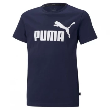 Puma No1 Logo T Shirt - Navy/White