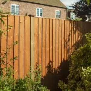 Image of Rowlinson 3pk Vertical Board Panel Dipped Fence - 6x3