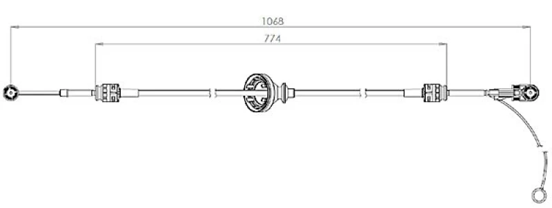 Image of Gear selector cable METZGER 3150301