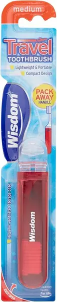 image of Wisdom Medium Travel Toothbrush