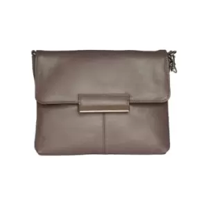 Image of Eastern Counties Leather Womens/Ladies Carys Chain Strap Handbag (One size) (Taupe)