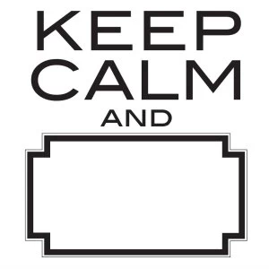 Image of Fine Decor Fine Decor Dry-Erasable Keep Calm Wall Decal