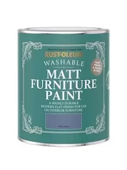 image of Rust-Oleum Matt Finish 750 Ml Furniture Paint - Blue River