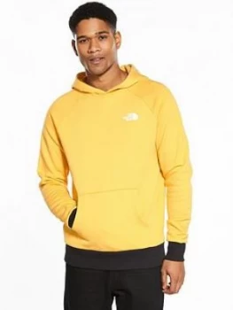 Image of The North Face Raglan Red Box Hoodie Yellow Black Size L Men