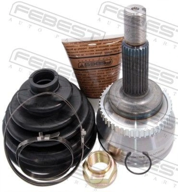 Image of FEBEST 0110-AZT250A48 Joint, drive shaft Front Axle, with ABS sensor ring Joint,drive shaft (236)