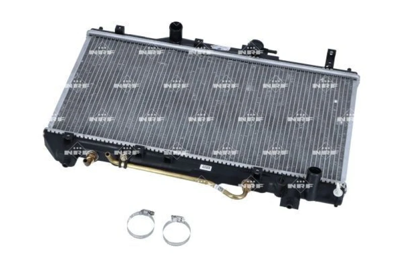 Image of NRF 53264 Engine radiator EASY FIT Brazed cooling fins, Aluminium, with mounting parts Aluminium Radiator,engine cooling (470)