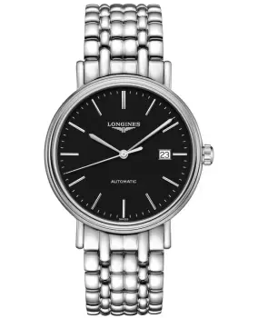 image of Longines Presence Automatic Black Dial Stainless Steel Mens Watch L4.922.4.52.6 L4.922.4.52.6