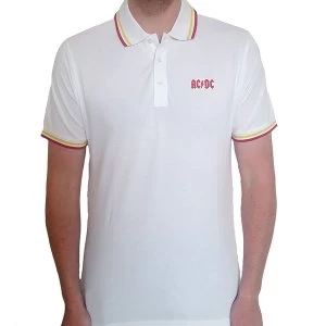 Image of AC/DC - Classic Logo Unisex Large T-Shirt - White