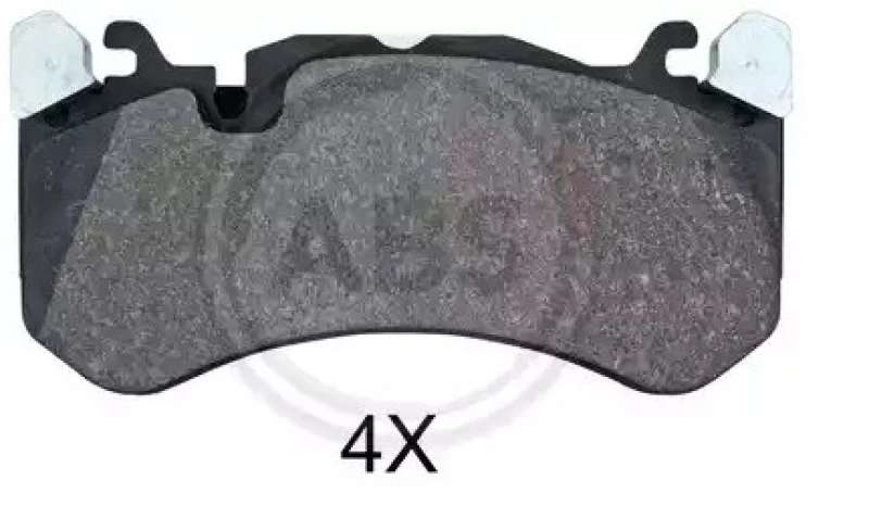 Image of A.B.S. 35109 Brake pad set prepared for wear warning indicator Brake Pad Set,disc brake (402)