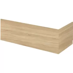 Image of Hudson Reed - Natural Oak 1700mm Bath Front Panel with Plinth - OFF377 - Brown