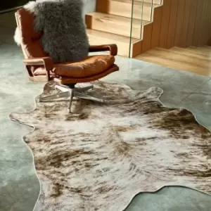 Image of Texas Faux Grey 190cm x 240cm Rectangle - Grey
