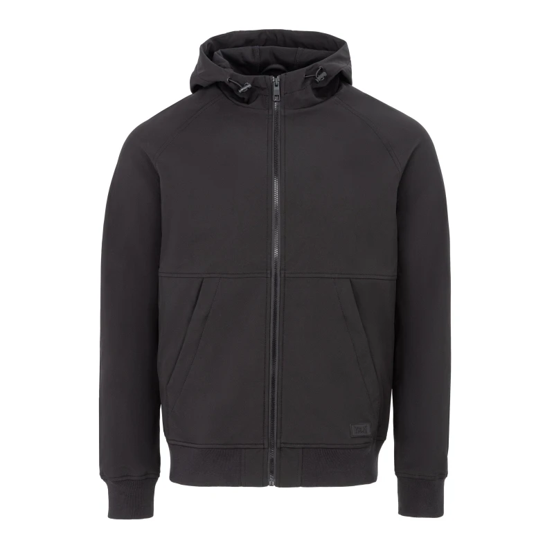 Image of Everlast Mens Everlast Weather-Resistant Hooded Long Sleeve Varsity Jacket Black male M