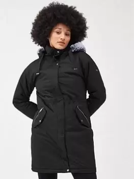 Image of Regatta Giovanna Fletcher - Samaria Jackets Waterproof Insulated Jacket - Black, Size 10, Women