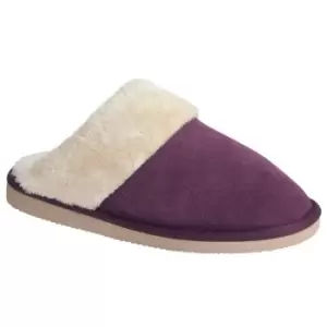 Image of Mokkers Womens/Ladies Kelsei Suede Slippers (8 UK) (Purple)