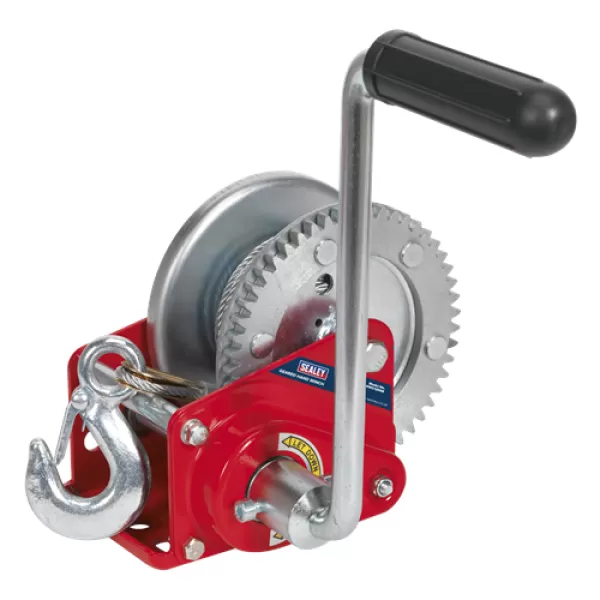Image of Sealey GWC1200B Geared Hand Winch Brake & Cable 540kg Capacity