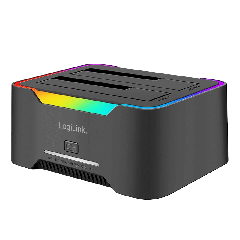 Image of LogiLink USB 3.2 Gen1 Docking Station. 2-Bay. for 2.5/3.5" SATA H