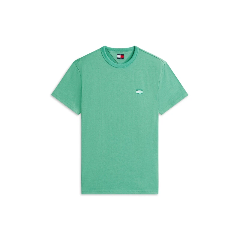 Image of Tommy Jeans Classic Tommy Small Badge T Shirt Bahama Green male 2XL