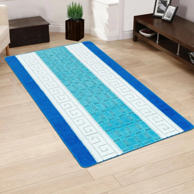 Image of Smart Living Smart Living Heavy Duty Machine Washable Hallway Kitchen Non Slip Door Mat in Blue Size: 40cm x 60cm Blue 40cm x 60cm Unisex 0632556515