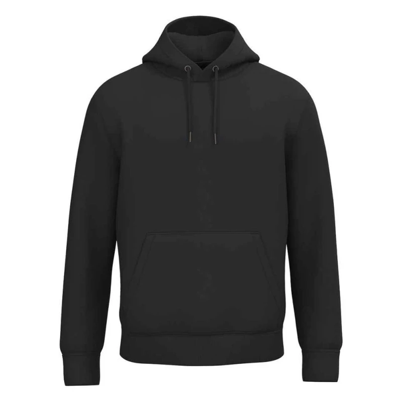 Image of Native Spirit Mens Plain Hoodie in Black Size: Large Black Male L