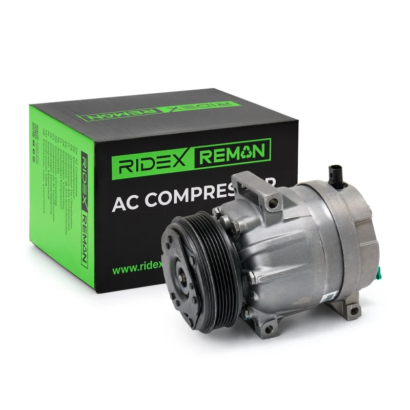 Image of RIDEX REMAN 447K0116R AC Compressor PAG 150, Refrigerant: R134a, with gaskets/seals Compressor,air conditioning (447)
