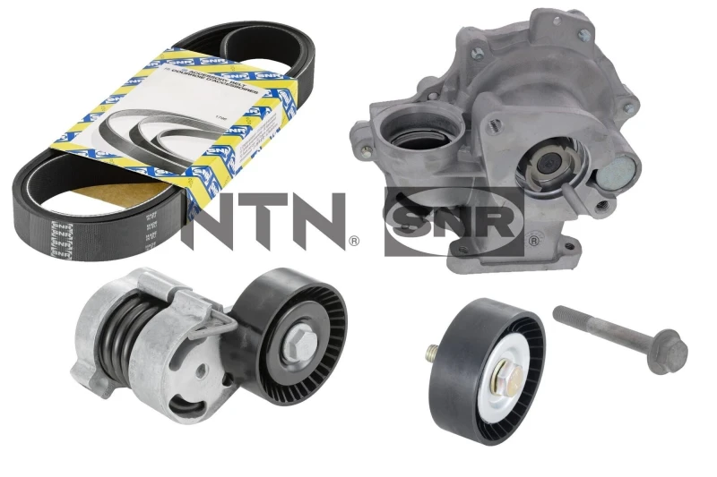 Image of Water Pump + V-Ribbed Belt Kit SNR KAP850.010