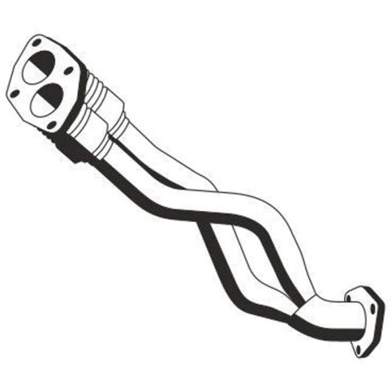 Image of ERNST 105415 Exhaust Pipe Front, Length: 600mm Exhaust Pipe (17)