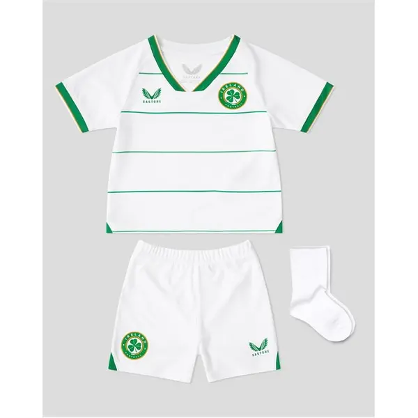 Image of Castore Ireland Away Kit Babies International Replica Minikits 9-12 Mnth White 37478701075