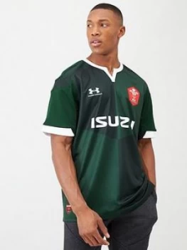 Image of Urban Armor Gear Wales WRU Away Short Sleeved Rugby Shirt - Green, Size 4XL, Men